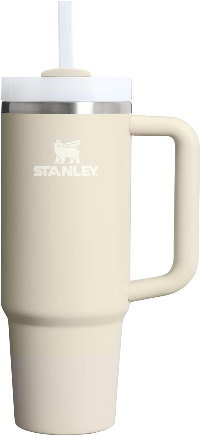 STANLEY Quencher H2.0 Tumbler with Handle and Straw 30 oz | Flowstate 3-Position Lid | Cup Holder Compatible for Travel | Insulated Stainless Steel Cup | BPA-Free | Pomelo