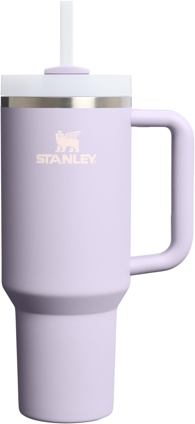 STANLEY Quencher H2.0 Tumbler with Handle and Straw 30 oz | Flowstate 3-Position Lid | Cup Holder Compatible for Travel | Insulated Stainless Steel Cup | BPA-Free | Pomelo