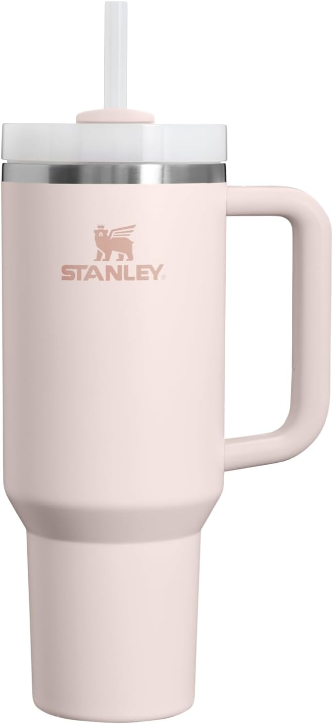 STANLEY Quencher H2.0 Tumbler with Handle and Straw 30 oz | Flowstate 3-Position Lid | Cup Holder Compatible for Travel | Insulated Stainless Steel Cup | BPA-Free | Pomelo