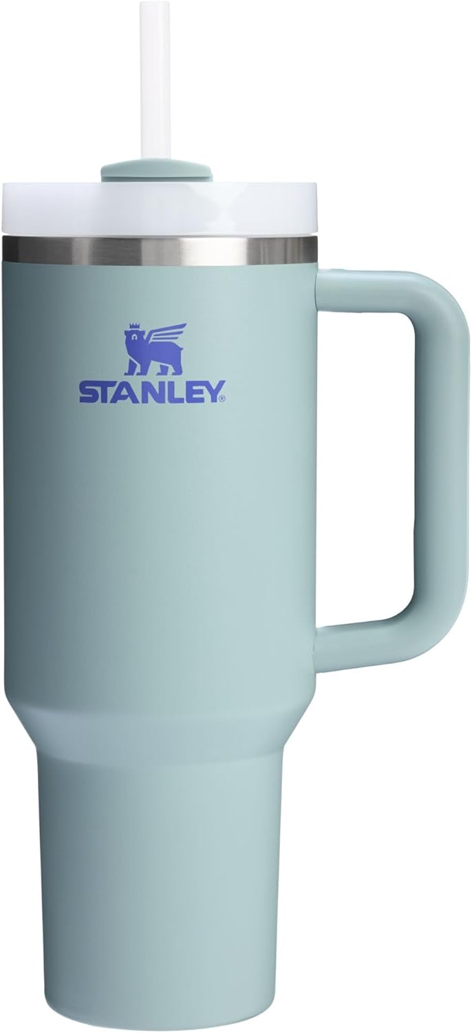 STANLEY Quencher H2.0 Tumbler with Handle and Straw 30 oz | Flowstate 3-Position Lid | Cup Holder Compatible for Travel | Insulated Stainless Steel Cup | BPA-Free | Pomelo