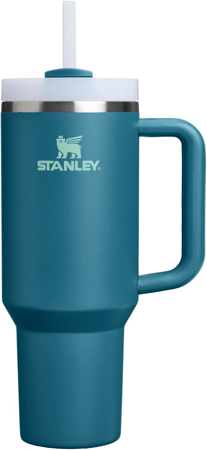STANLEY Quencher H2.0 Tumbler with Handle and Straw 30 oz | Flowstate 3-Position Lid | Cup Holder Compatible for Travel | Insulated Stainless Steel Cup | BPA-Free | Pomelo