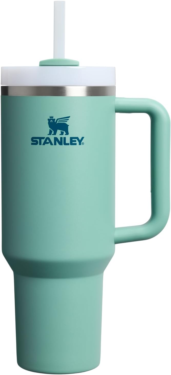 STANLEY Quencher H2.0 Tumbler with Handle and Straw 30 oz | Flowstate 3-Position Lid | Cup Holder Compatible for Travel | Insulated Stainless Steel Cup | BPA-Free | Pomelo