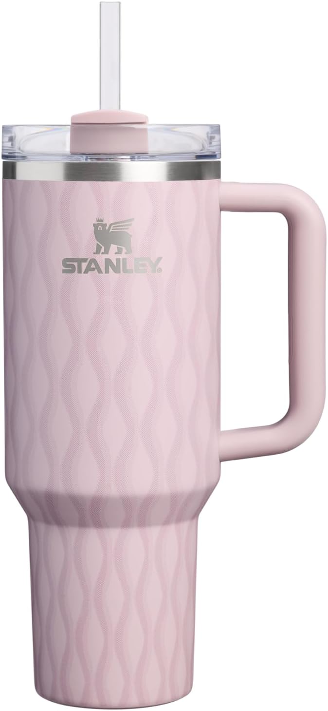 STANLEY Quencher H2.0 Tumbler with Handle and Straw 30 oz | Flowstate 3-Position Lid | Cup Holder Compatible for Travel | Insulated Stainless Steel Cup | BPA-Free | Pomelo