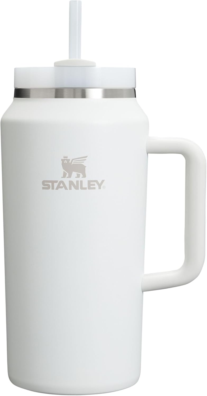 STANLEY Quencher H2.0 Tumbler with Handle and Straw 30 oz | Flowstate 3-Position Lid | Cup Holder Compatible for Travel | Insulated Stainless Steel Cup | BPA-Free | Pomelo