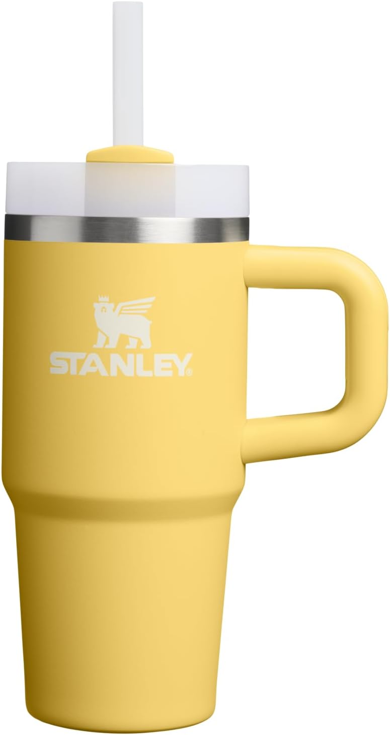 STANLEY Quencher H2.0 Tumbler with Handle and Straw 30 oz | Flowstate 3-Position Lid | Cup Holder Compatible for Travel | Insulated Stainless Steel Cup | BPA-Free | Pomelo