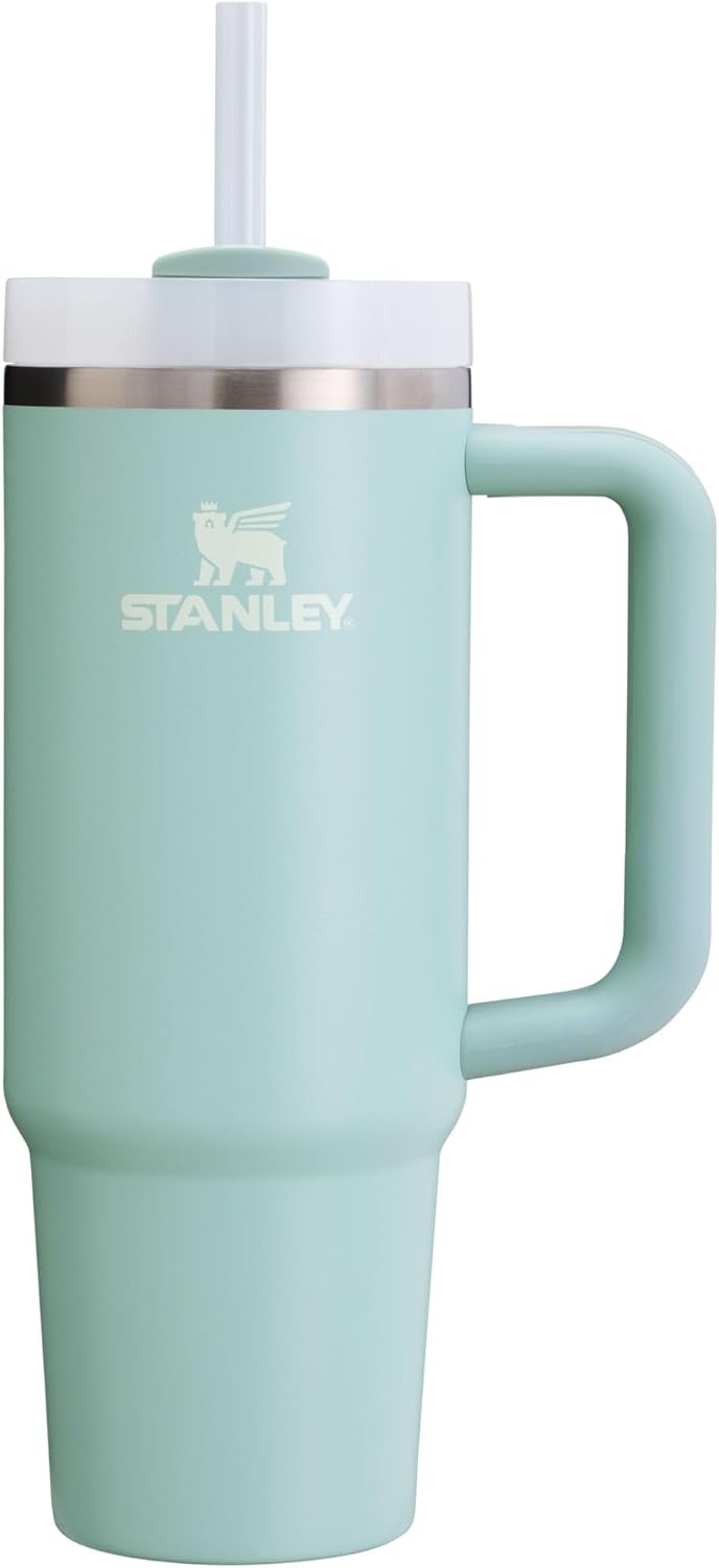 STANLEY Quencher H2.0 Tumbler with Handle and Straw 30 oz | Flowstate 3-Position Lid | Cup Holder Compatible for Travel | Insulated Stainless Steel Cup | BPA-Free | Pomelo