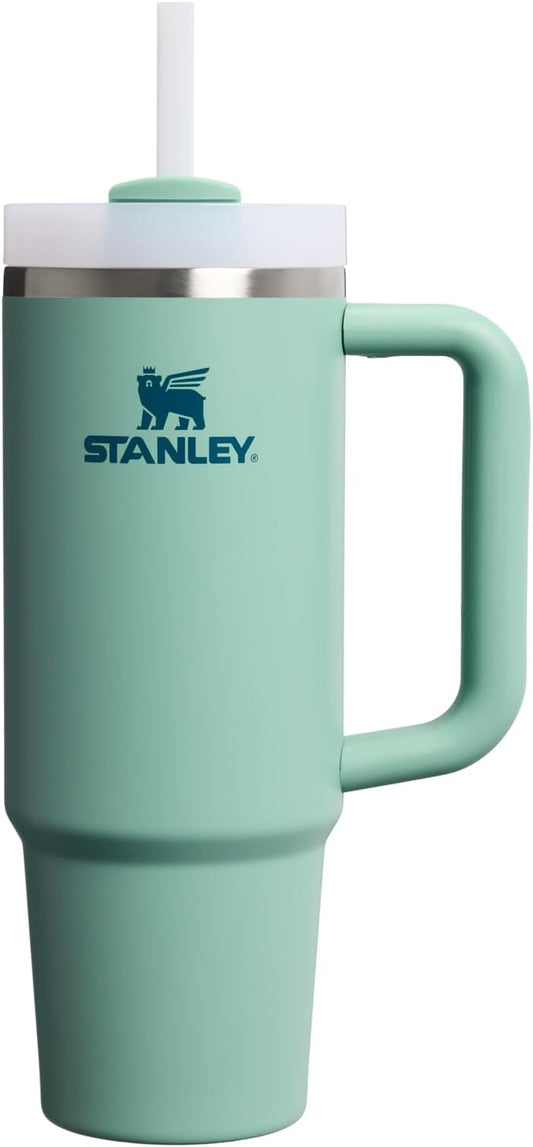 STANLEY Quencher H2.0 Tumbler with Handle and Straw 30 oz | Flowstate 3-Position Lid | Cup Holder Compatible for Travel | Insulated Stainless Steel Cup | BPA-Free | Pomelo