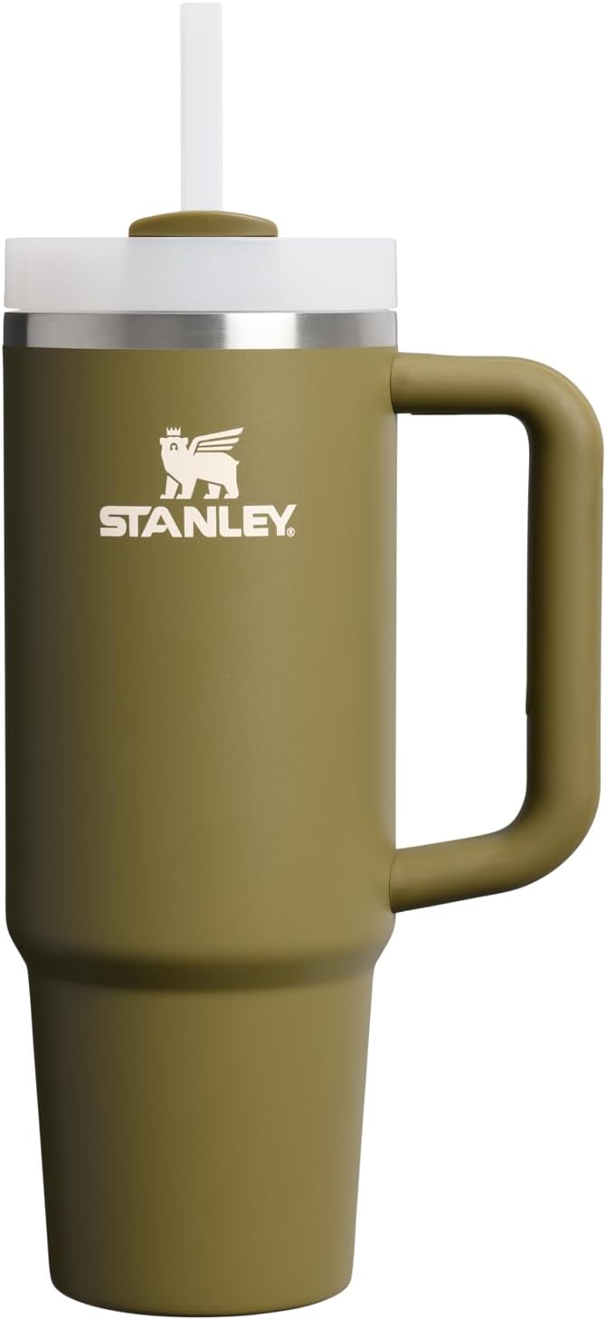 STANLEY Quencher H2.0 Tumbler with Handle and Straw 30 oz | Flowstate 3-Position Lid | Cup Holder Compatible for Travel | Insulated Stainless Steel Cup | BPA-Free | Pomelo