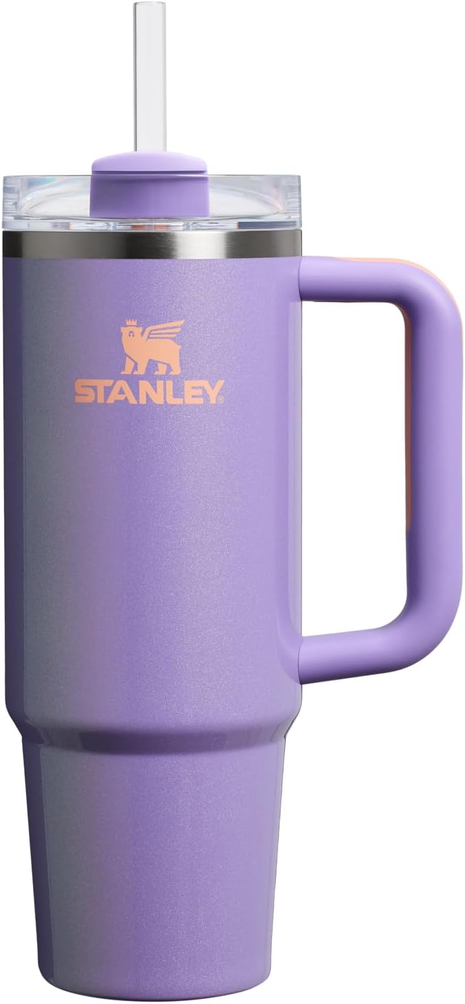 STANLEY Quencher H2.0 Tumbler with Handle and Straw 30 oz | Flowstate 3-Position Lid | Cup Holder Compatible for Travel | Insulated Stainless Steel Cup | BPA-Free | Pomelo