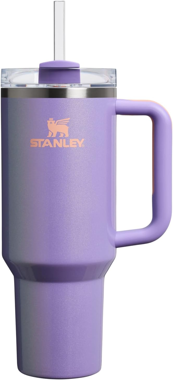 STANLEY Quencher H2.0 Tumbler with Handle and Straw 30 oz | Flowstate 3-Position Lid | Cup Holder Compatible for Travel | Insulated Stainless Steel Cup | BPA-Free | Pomelo