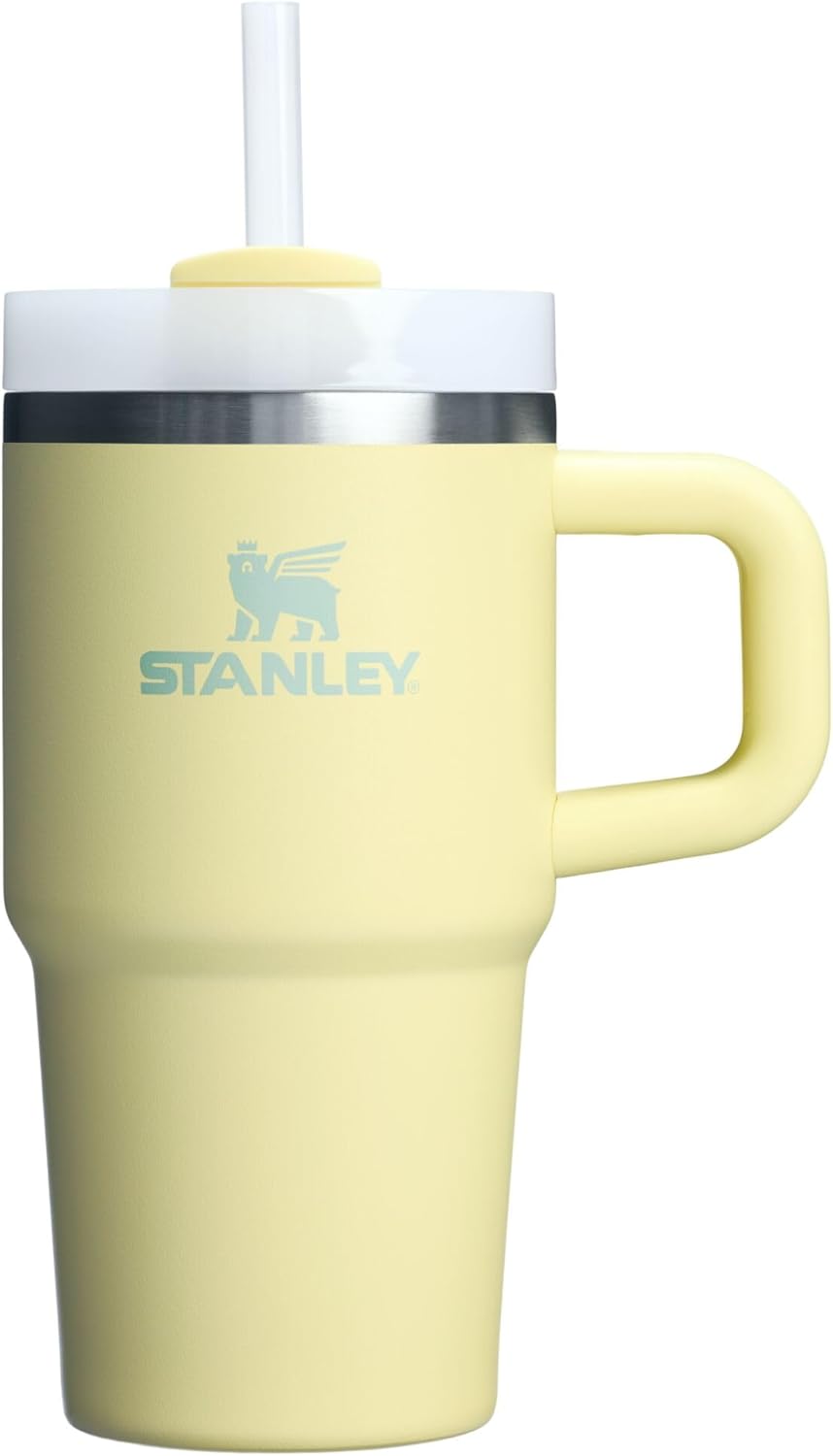 STANLEY Quencher H2.0 Tumbler with Handle and Straw 30 oz | Flowstate 3-Position Lid | Cup Holder Compatible for Travel | Insulated Stainless Steel Cup | BPA-Free | Pomelo
