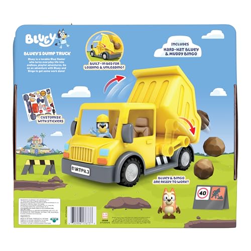 Bluey Let’s Play Chef Food Truck Playset, Convertible Food Truck Toy with 3” Articulated Apron Figure, Play Restaurant for Kids of Ages 3+