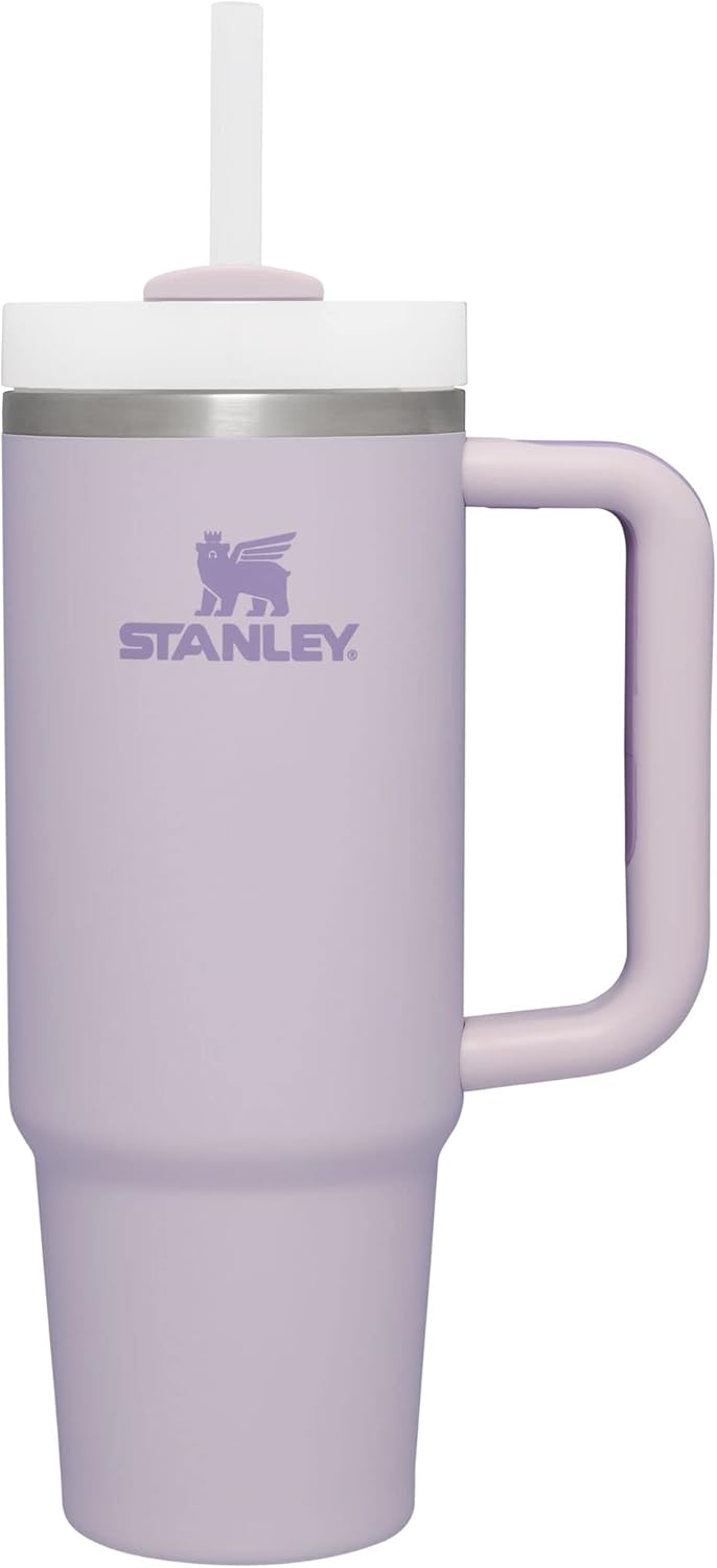 STANLEY Quencher H2.0 Tumbler with Handle and Straw 30 oz | Flowstate 3-Position Lid | Cup Holder Compatible for Travel | Insulated Stainless Steel Cup | BPA-Free | Pomelo