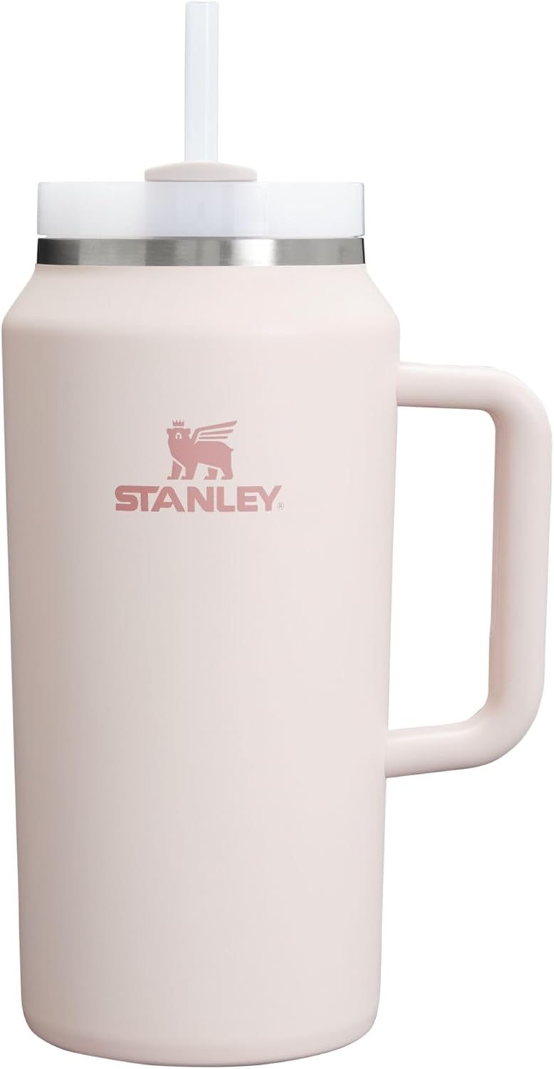 STANLEY Quencher H2.0 Tumbler with Handle and Straw 30 oz | Flowstate 3-Position Lid | Cup Holder Compatible for Travel | Insulated Stainless Steel Cup | BPA-Free | Pomelo