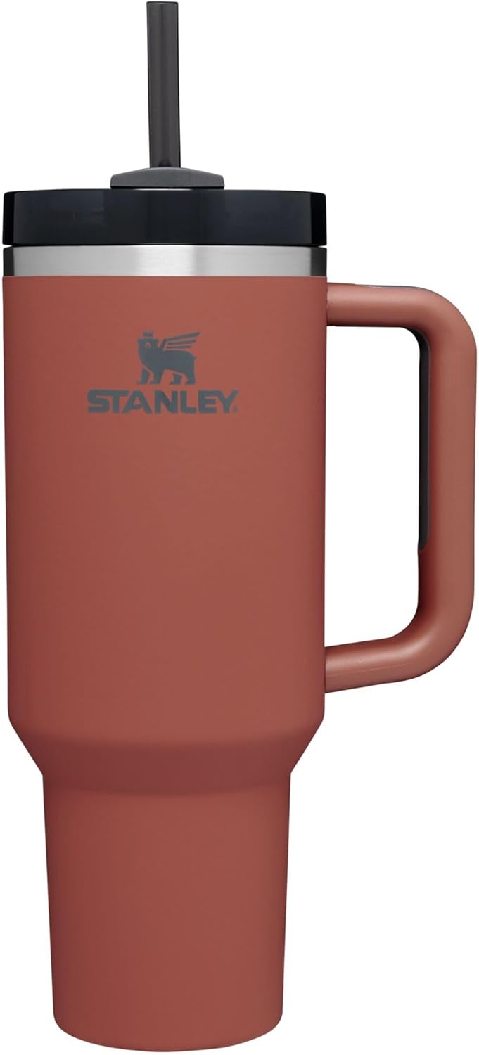 STANLEY Quencher H2.0 Tumbler with Handle and Straw 30 oz | Flowstate 3-Position Lid | Cup Holder Compatible for Travel | Insulated Stainless Steel Cup | BPA-Free | Pomelo