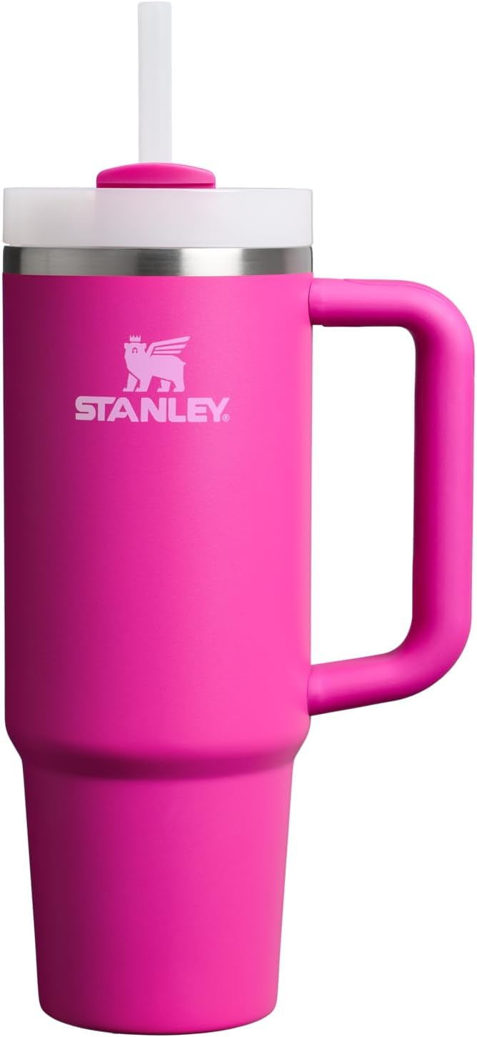 STANLEY Quencher H2.0 Tumbler with Handle and Straw 30 oz | Flowstate 3-Position Lid | Cup Holder Compatible for Travel | Insulated Stainless Steel Cup | BPA-Free | Pomelo
