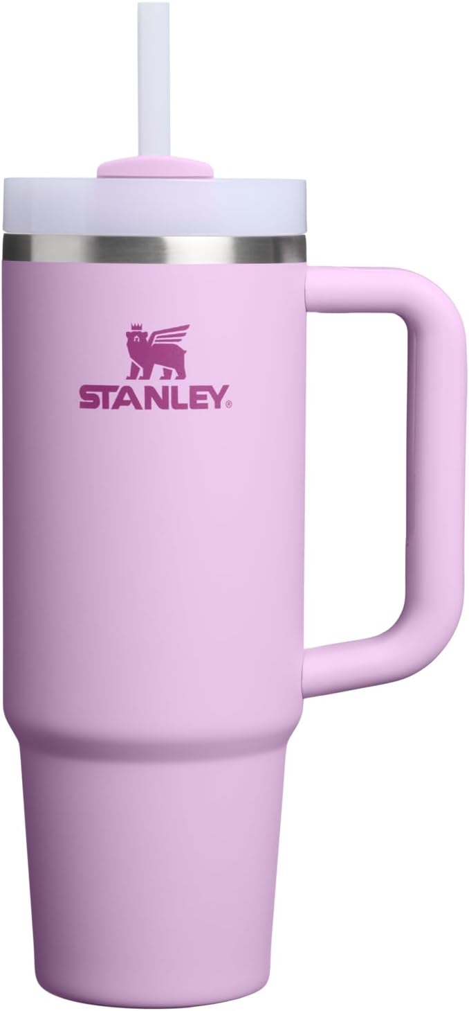 STANLEY Quencher H2.0 Tumbler with Handle and Straw 30 oz | Flowstate 3-Position Lid | Cup Holder Compatible for Travel | Insulated Stainless Steel Cup | BPA-Free | Pomelo