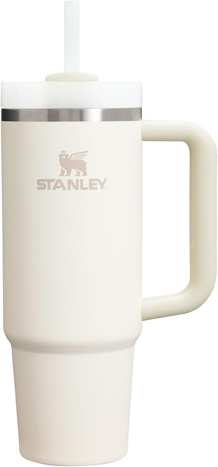 STANLEY Quencher H2.0 Tumbler with Handle and Straw 30 oz | Flowstate 3-Position Lid | Cup Holder Compatible for Travel | Insulated Stainless Steel Cup | BPA-Free | Pomelo