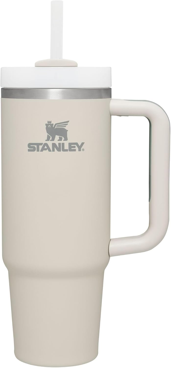 STANLEY Quencher H2.0 Tumbler with Handle and Straw 30 oz | Flowstate 3-Position Lid | Cup Holder Compatible for Travel | Insulated Stainless Steel Cup | BPA-Free | Pomelo