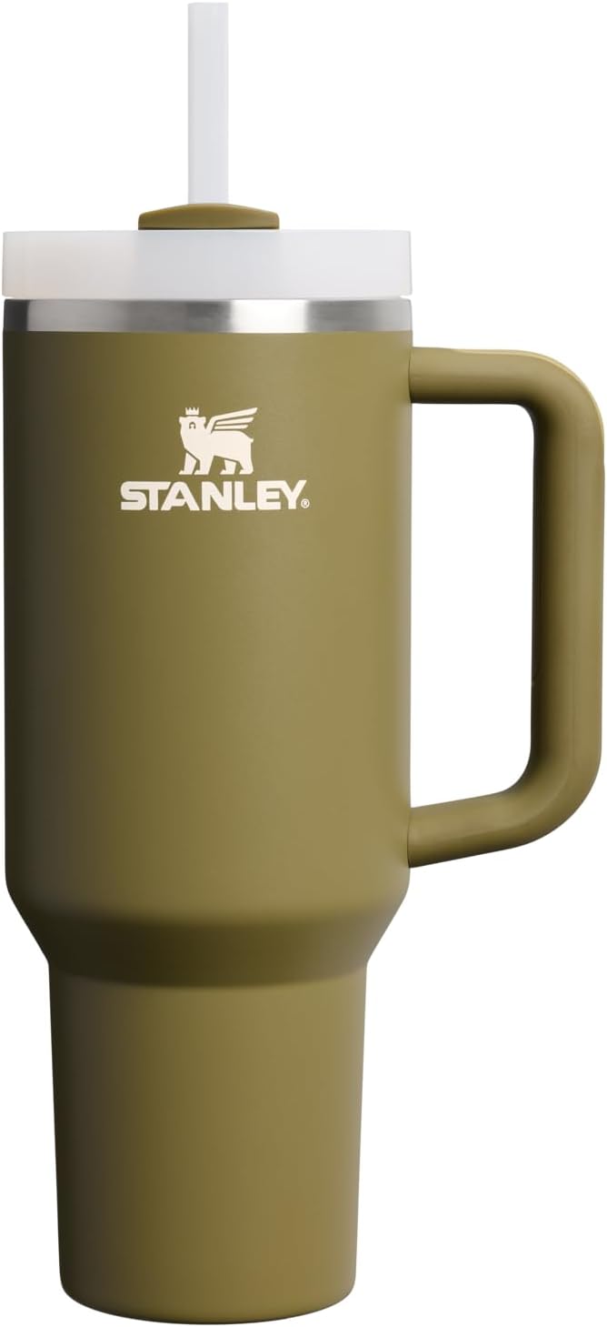 STANLEY Quencher H2.0 Tumbler with Handle and Straw 30 oz | Flowstate 3-Position Lid | Cup Holder Compatible for Travel | Insulated Stainless Steel Cup | BPA-Free | Pomelo