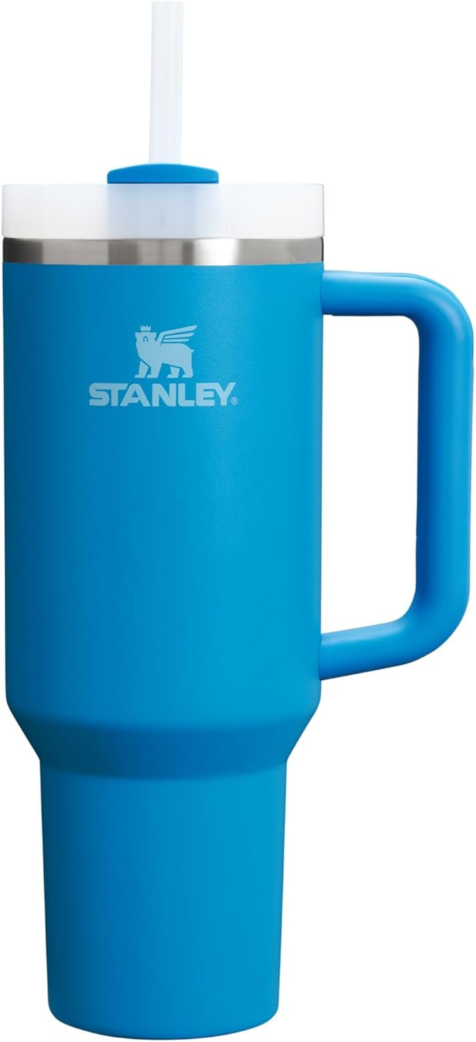 STANLEY Quencher H2.0 Tumbler with Handle and Straw 30 oz | Flowstate 3-Position Lid | Cup Holder Compatible for Travel | Insulated Stainless Steel Cup | BPA-Free | Pomelo