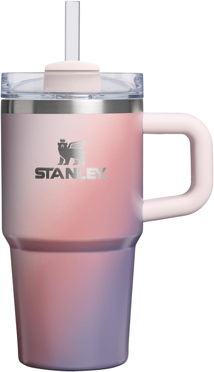 STANLEY Quencher H2.0 Tumbler with Handle and Straw 30 oz | Flowstate 3-Position Lid | Cup Holder Compatible for Travel | Insulated Stainless Steel Cup | BPA-Free | Pomelo