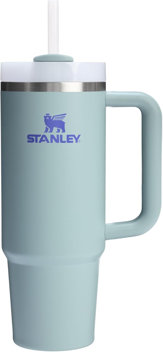 STANLEY Quencher H2.0 Tumbler with Handle and Straw 30 oz | Flowstate 3-Position Lid | Cup Holder Compatible for Travel | Insulated Stainless Steel Cup | BPA-Free | Pomelo