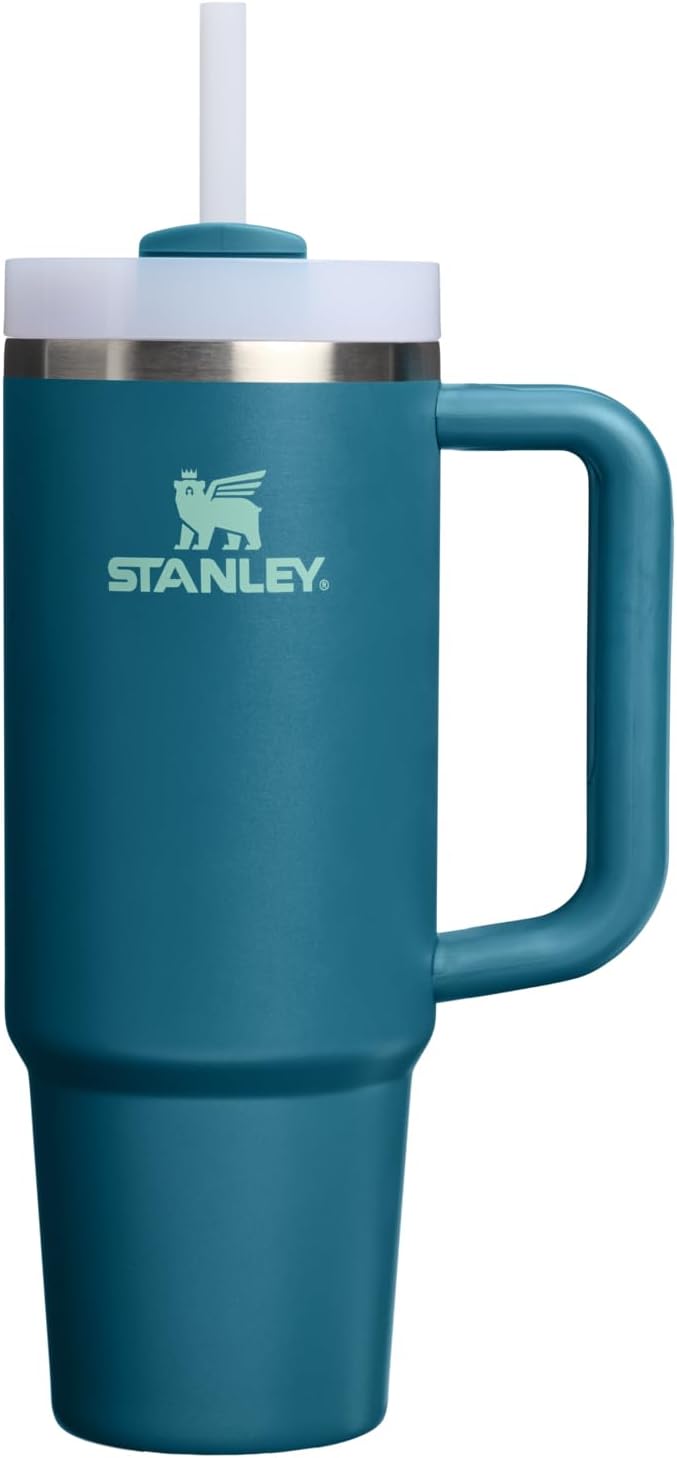 STANLEY Quencher H2.0 Tumbler with Handle and Straw 30 oz | Flowstate 3-Position Lid | Cup Holder Compatible for Travel | Insulated Stainless Steel Cup | BPA-Free | Pomelo