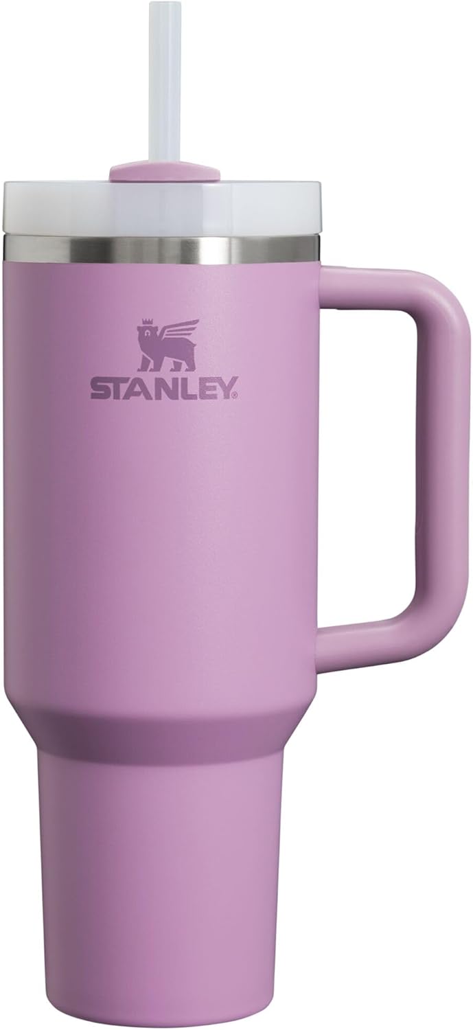 STANLEY Quencher H2.0 Tumbler with Handle and Straw 30 oz | Flowstate 3-Position Lid | Cup Holder Compatible for Travel | Insulated Stainless Steel Cup | BPA-Free | Pomelo