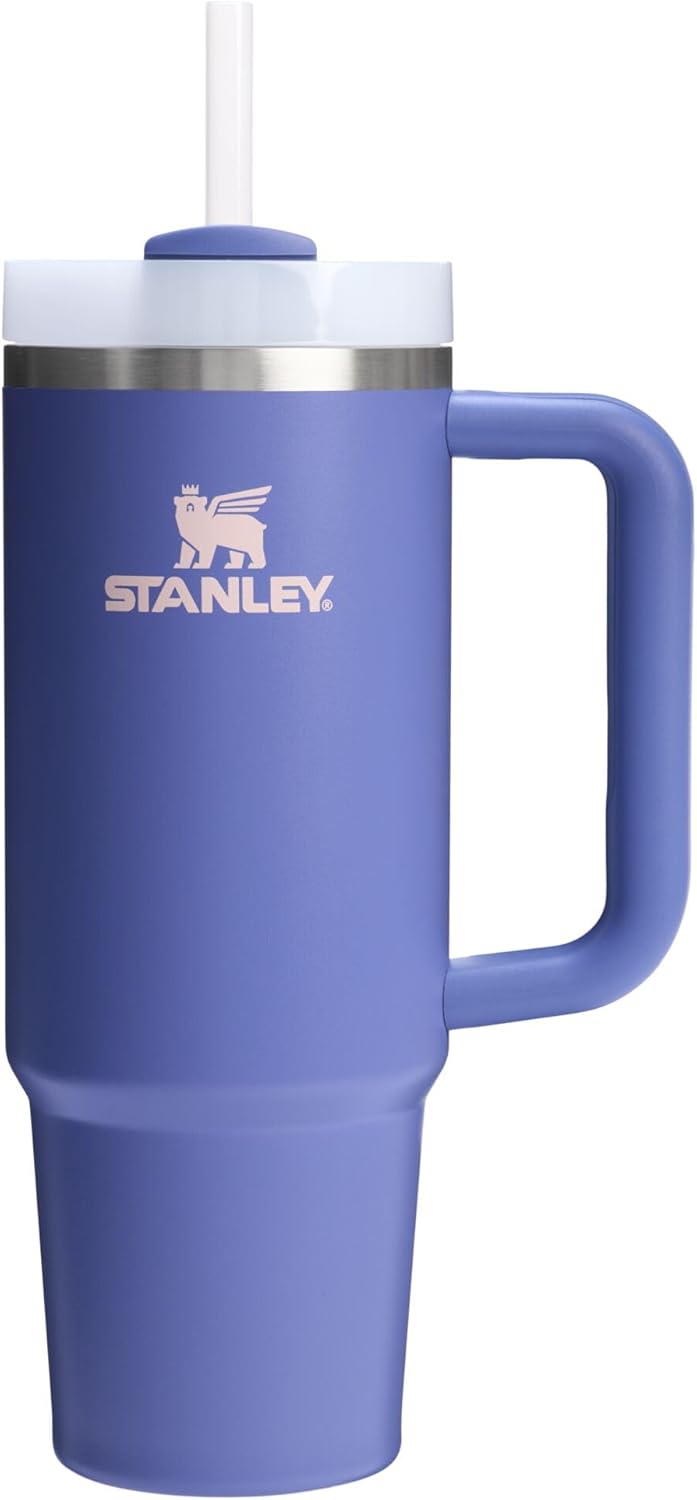 STANLEY Quencher H2.0 Tumbler with Handle and Straw 30 oz | Flowstate 3-Position Lid | Cup Holder Compatible for Travel | Insulated Stainless Steel Cup | BPA-Free | Pomelo