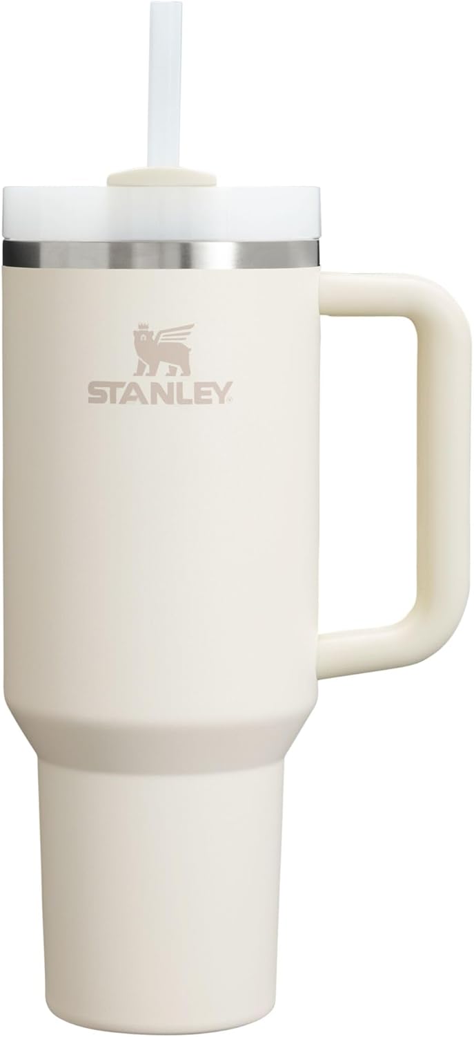 STANLEY Quencher H2.0 Tumbler with Handle and Straw 30 oz | Flowstate 3-Position Lid | Cup Holder Compatible for Travel | Insulated Stainless Steel Cup | BPA-Free | Pomelo