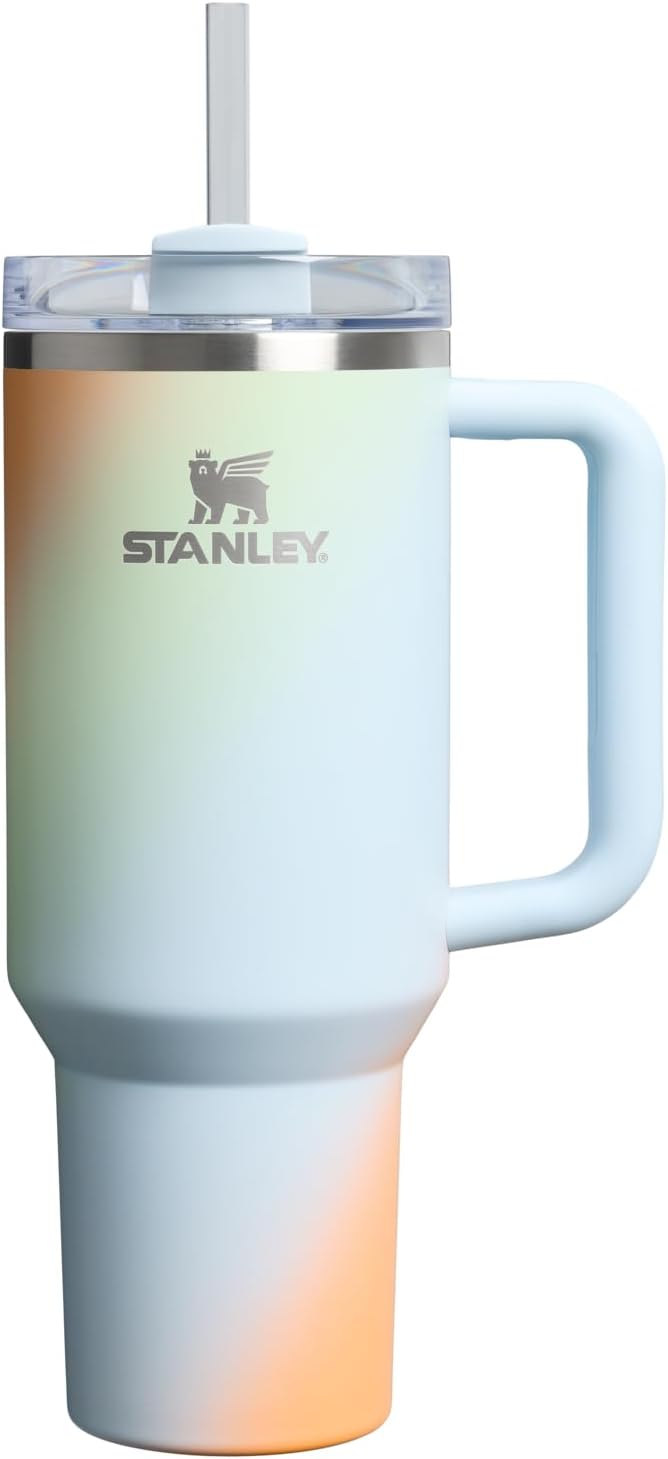 STANLEY Quencher H2.0 Tumbler with Handle and Straw 30 oz | Flowstate 3-Position Lid | Cup Holder Compatible for Travel | Insulated Stainless Steel Cup | BPA-Free | Pomelo