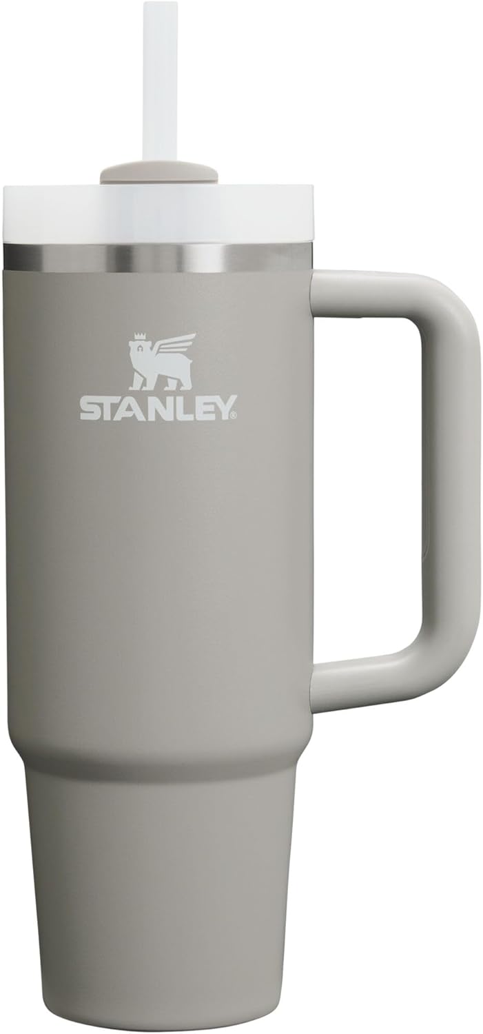 STANLEY Quencher H2.0 Tumbler with Handle and Straw 30 oz | Flowstate 3-Position Lid | Cup Holder Compatible for Travel | Insulated Stainless Steel Cup | BPA-Free | Pomelo