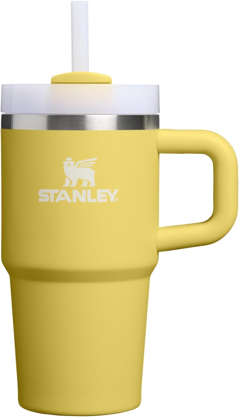 STANLEY Quencher H2.0 Tumbler with Handle and Straw 30 oz | Flowstate 3-Position Lid | Cup Holder Compatible for Travel | Insulated Stainless Steel Cup | BPA-Free | Pomelo