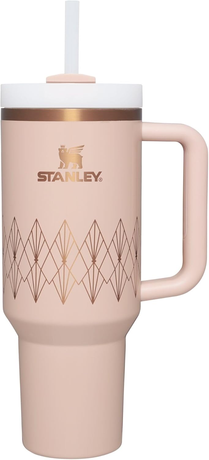 STANLEY Quencher H2.0 Tumbler with Handle and Straw 30 oz | Flowstate 3-Position Lid | Cup Holder Compatible for Travel | Insulated Stainless Steel Cup | BPA-Free | Pomelo