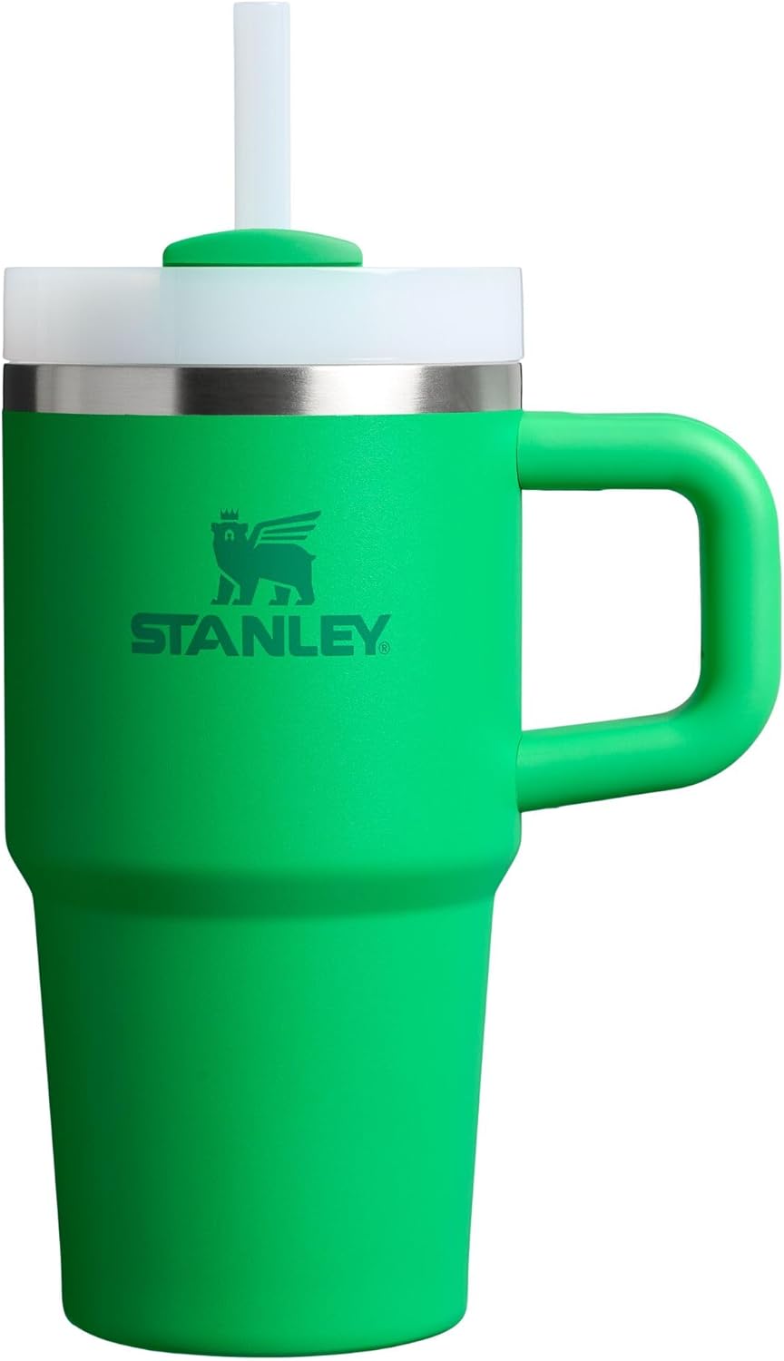 STANLEY Quencher H2.0 Tumbler with Handle and Straw 30 oz | Flowstate 3-Position Lid | Cup Holder Compatible for Travel | Insulated Stainless Steel Cup | BPA-Free | Pomelo