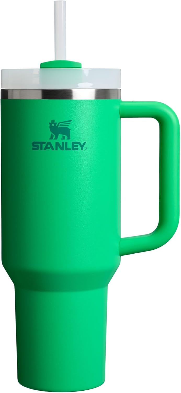 STANLEY Quencher H2.0 Tumbler with Handle and Straw 30 oz | Flowstate 3-Position Lid | Cup Holder Compatible for Travel | Insulated Stainless Steel Cup | BPA-Free | Pomelo