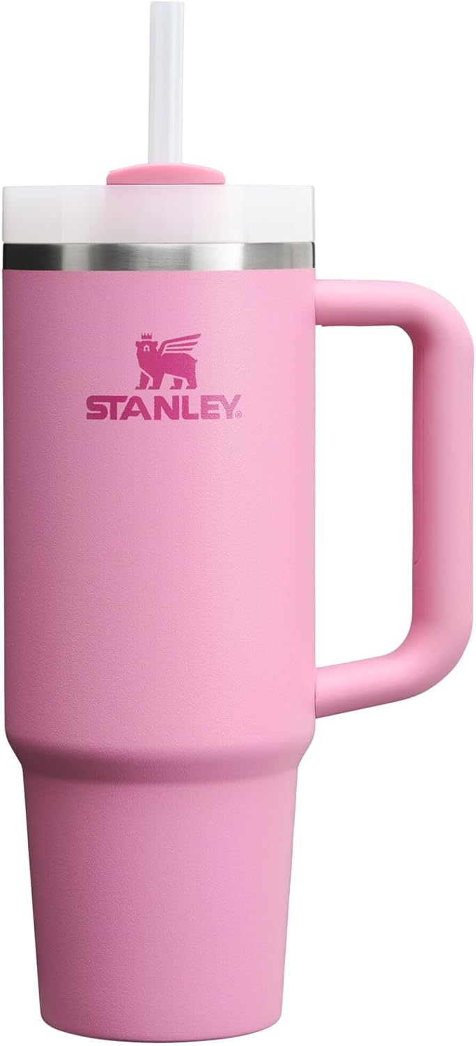 STANLEY Quencher H2.0 Tumbler with Handle and Straw 30 oz | Flowstate 3-Position Lid | Cup Holder Compatible for Travel | Insulated Stainless Steel Cup | BPA-Free | Pomelo