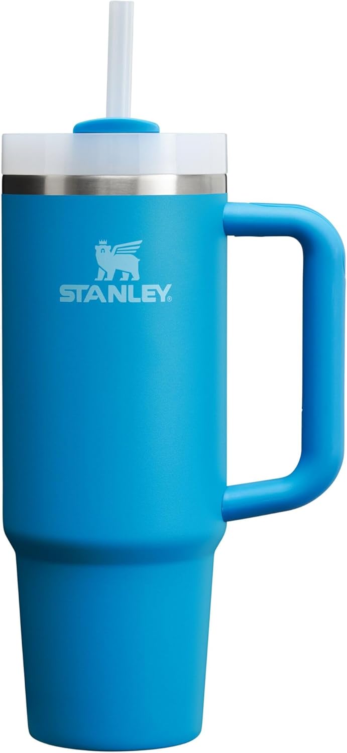 STANLEY Quencher H2.0 Tumbler with Handle and Straw 30 oz | Flowstate 3-Position Lid | Cup Holder Compatible for Travel | Insulated Stainless Steel Cup | BPA-Free | Pomelo