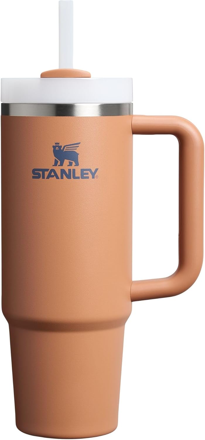 STANLEY Quencher H2.0 Tumbler with Handle and Straw 30 oz | Flowstate 3-Position Lid | Cup Holder Compatible for Travel | Insulated Stainless Steel Cup | BPA-Free | Pomelo