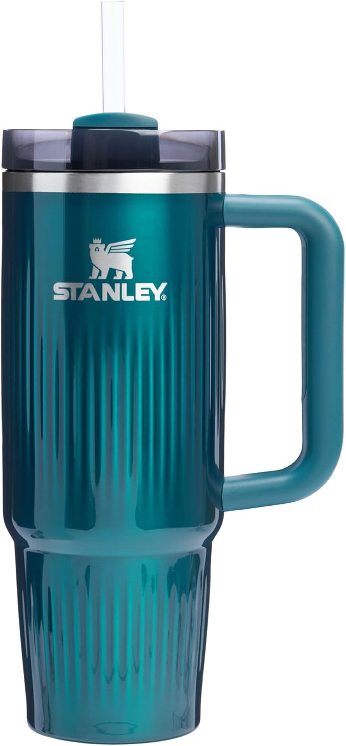 STANLEY Quencher H2.0 Tumbler with Handle and Straw 30 oz | Flowstate 3-Position Lid | Cup Holder Compatible for Travel | Insulated Stainless Steel Cup | BPA-Free | Pomelo