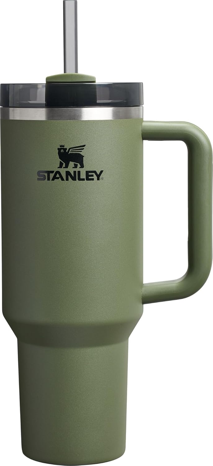 STANLEY Quencher H2.0 Tumbler with Handle and Straw 30 oz | Flowstate 3-Position Lid | Cup Holder Compatible for Travel | Insulated Stainless Steel Cup | BPA-Free | Pomelo