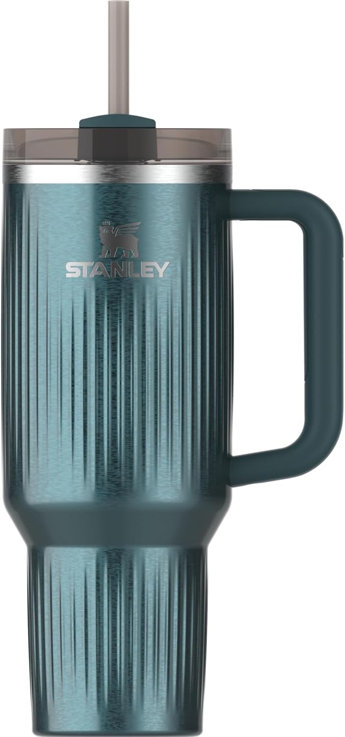 STANLEY Quencher H2.0 Tumbler with Handle and Straw 30 oz | Flowstate 3-Position Lid | Cup Holder Compatible for Travel | Insulated Stainless Steel Cup | BPA-Free | Pomelo