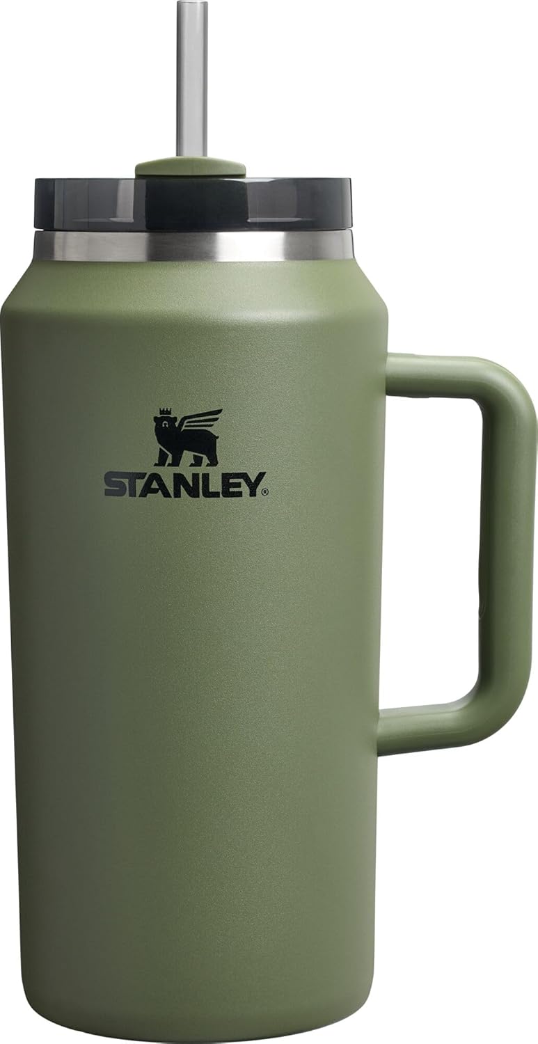 STANLEY Quencher H2.0 Tumbler with Handle and Straw 30 oz | Flowstate 3-Position Lid | Cup Holder Compatible for Travel | Insulated Stainless Steel Cup | BPA-Free | Pomelo