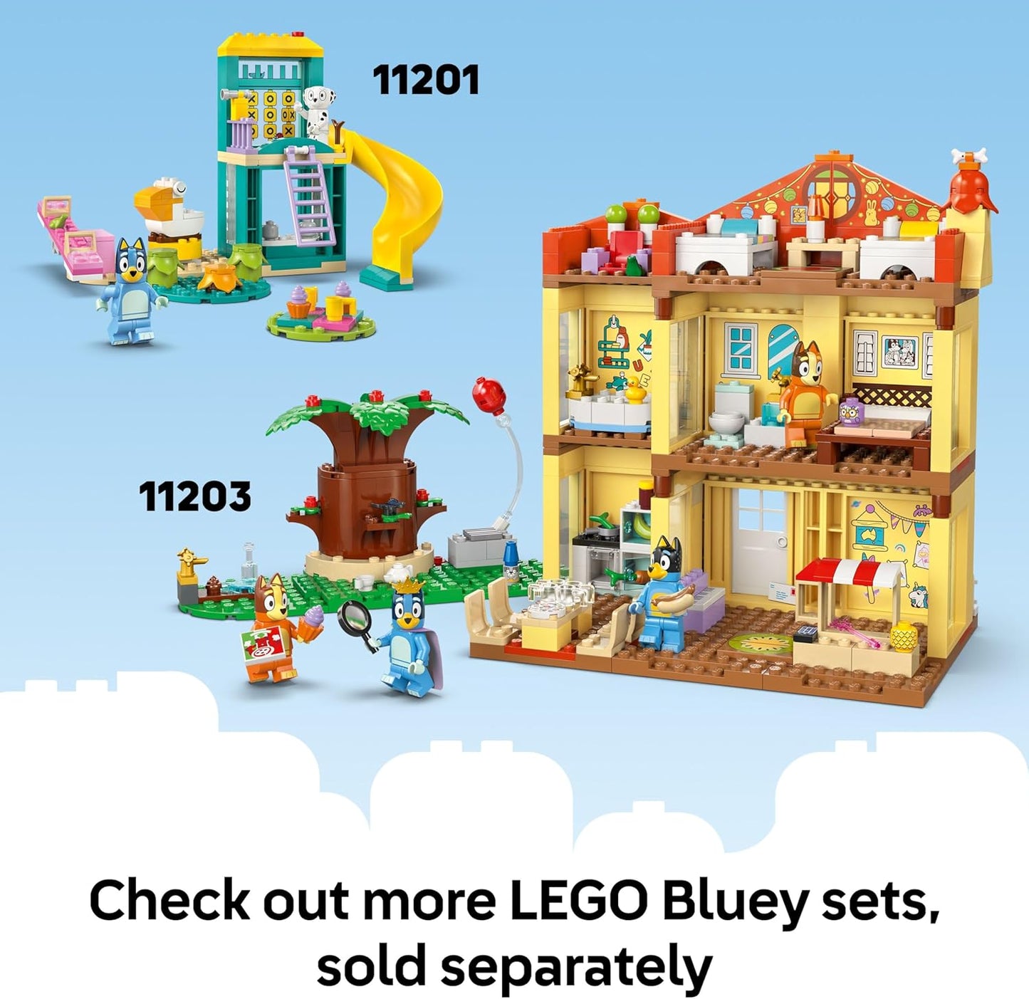 LEGO Bluey: Bluey’s Beach & Family Car Trip - Toddler Learning Toy for Kids 4+ - Includes Bluey, Bingo, and Mum Minifigures - Birthday Gift for Boys and Girls, Ages 4+ - 11202